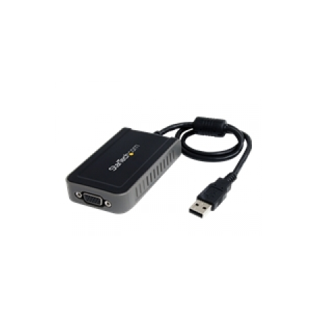 StarTech.com USB to VGA Adapter - 1920x1200 - External Video & Graphics Card - Dual Monitor Display Adapter - Supports Windows (USB2VGAE3) - USB  /  VGA adapter - TAA Compliant - USB (M) to HD-15 (VGA) (F) - USB 2.0 - 50 cm - 1920 x 1200 (WUXGA) support - grey - for P / N: MXT101MM - 0