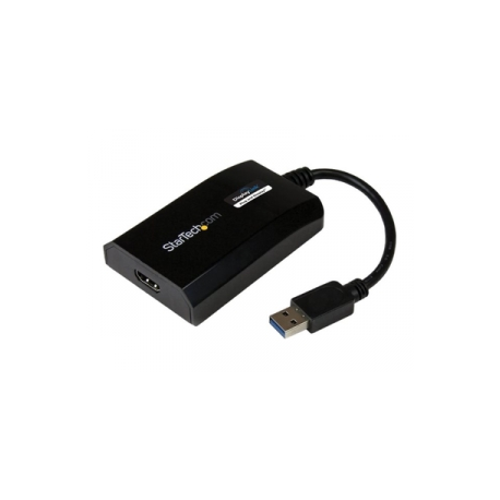 StarTech.com USB 3.0 to HDMI External Video Card Adapter - DisplayLink Certified - 1920x1200 - MultiMonitor Graphics Adapter - Supports Mac & Windows (USB32HDPRO) - Adapter cable - USB Type A male to HDMI female - 16 cm - black - 1920 x 1200 (WUXGA) support - for P / N: HDDVIMM3, HDMM12, HDMM15, HDMM1MP, HDMM2MP, HDMM3, HDMM3MP, HDMM50A, HDMM6, HDPMM50 - 0