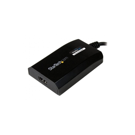 StarTech.com USB 3.0 to HDMI External Video Card Adapter - DisplayLink Certified - 1920x1200 - MultiMonitor Graphics Adapter - Supports Mac & Windows (USB32HDPRO) - Adapter cable - USB Type A male to HDMI female - 16 cm - black - 1920 x 1200 (WUXGA) support - for P / N: HDDVIMM3, HDMM12, HDMM15, HDMM1MP, HDMM2MP, HDMM3, HDMM3MP, HDMM50A, HDMM6, HDPMM50 - 3