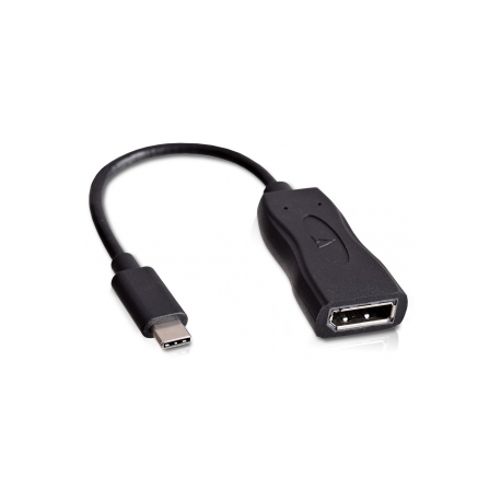 V7 - External video adapter - USB-C - DisplayPort - black - 1