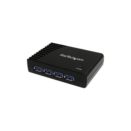 StarTech.com 4-Port USB 3.0 SuperSpeed Hub with Power Adapter - Portable Multiport USB-A Dock IT Pro - USB Port Expansion Hub for PC / Mac (ST4300USB3) - Hub - 4 x SuperSpeed USB 3.0 - desktop - 1