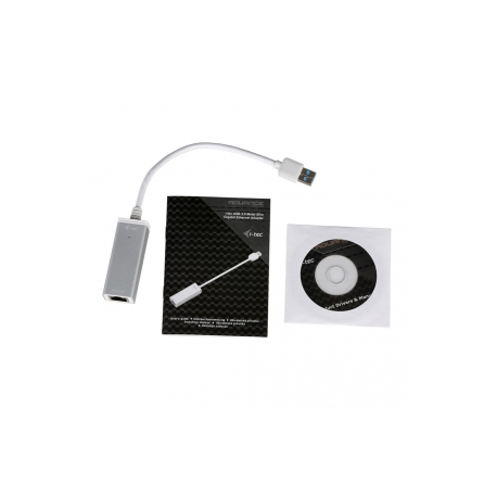 I-Tec USB 3.0 Slim HUB 3 Port + Gigabit Ethernet Adapter - Hub - 3 x SuperSpeed USB 3.0 + 1 x 10 / 100 / 1000 - desktop - 4