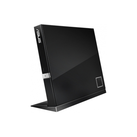 ASUS SBC-06D2X-U - Disk drive - DVD±RW (±R DL)  /  DVD-RAM  /  BD-ROM - 6x - USB 2.0 - external - black - 0