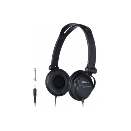 Sony MDR V150 Heaphones, Reversible earcups, 30mm driver unit, 98.0dB/mW, 24Ohm, 2m cord