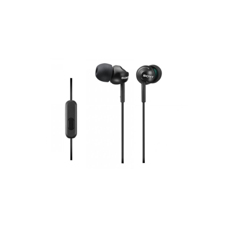 Sony MDR-EX110AP - Earphones with mic - in-ear - wired - 3.5 mm jack - black - 0