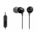 Sony MDR-EX15AP - EX Series - earphones with mic - in-ear - wired - 3.5 mm jack - black