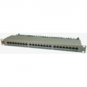 DIGITUS DN-91524S - Patch panel - CAT 5e - RJ-45 X 24 - grey, RAL 7035 - 1U - 19"