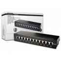 DIGITUS DN-91612SD-EA - Patch panel - CAT 6a - RJ-45 X 12 - black - 1U