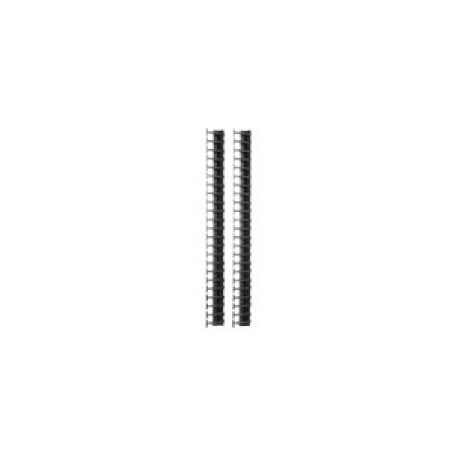 APC - Rack cable management panel - black - 48U (pack of 2) - for P / N: AR9307SP, AR9307SP-R, SMX3000HVTUS, SMX3000LVUS, SRT1000RMXLI, SRT1000RMXLI-NC - 0