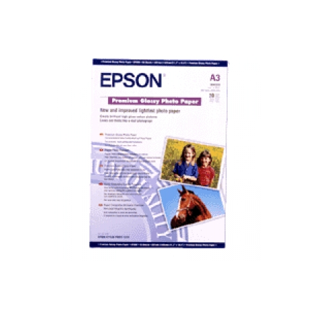 Epson Premium - Glossy - A3 (297 x 420 mm) - 255 g / m² - 20 sheet(s) photo paper - for Expression Photo XP-970; SureColor SC-P700, P900, T2100, T3100, T3405, T5100, T5400, T5405 - 0