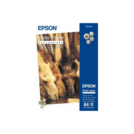Epson - Matte - A4 (210 x 297 mm) - 167 g / m² - 50 sheet(s) paper - for EcoTank ET-2850, 2851, 2856, 4850, L6460; SureColor SC-P700, P900; WorkForce Pro WF-C5790 - 6