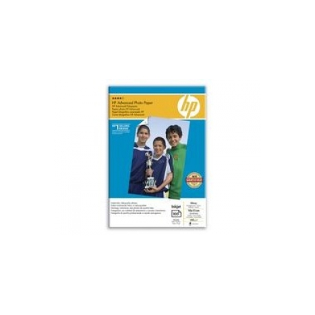 HP Advanced Glossy Photo Paper - Glossy - 100 x 150 mm - 250 g / m² - 100 sheet(s) photo paper - for ENVY 50XX, 76XX; ENVY Inspire 7920; Officejet 52XX, 80XX; Photosmart B110, Wireless B110 - 0