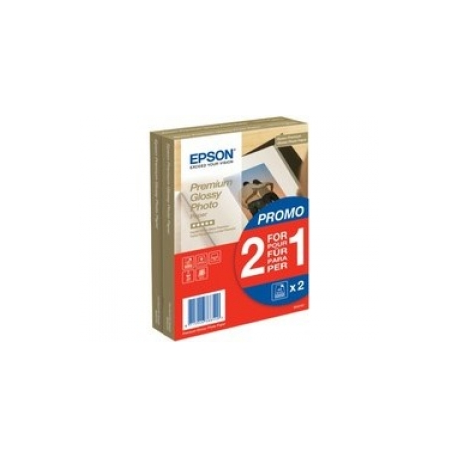 Epson Premium Glossy Photo Paper BOGOF - Glossy - 100 x 150 mm - 255 g / m² - 40 sheet(s) photo paper (pack of 2) - for EcoTank ET-2650, 2750, 2751, 2756, 2850, 2851, 2856, 4750, 4850 - 0