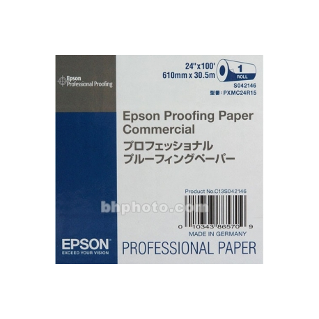 Epson Proofing Paper Commercial - Roll (61 cm x 30.5 m) 1 roll(s) proofing paper - for SureColor SC-P10000, P20000, P6000, P7000, P8000, P9000, T3000, T3200, T5200, T7000, T7200 - 0