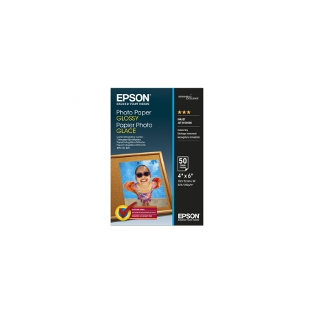 Epson - Glossy - 102 x 152 mm - 200 g / m² - 50 sheet(s) photo paper - for EcoTank ET-2850, 2851, 2856, 4850; EcoTank Photo ET-8500; EcoTank Pro ET-5800 - 0