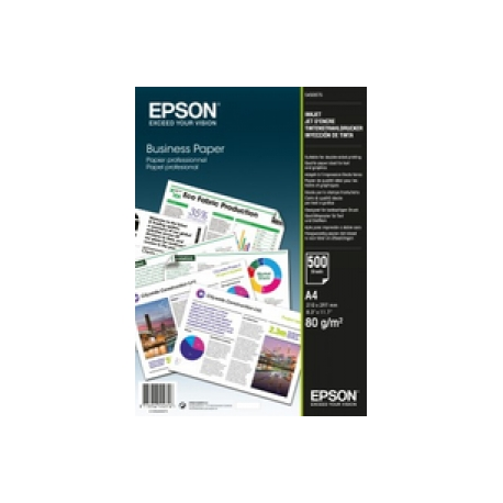 Epson Business Paper - A4 (210 x 297 mm) - 80 g / m² - 500 sheet(s) plain paper - for EcoTank ET-2850, 2851, 2856, 4850, L6460, L6490; WorkForce Pro RIPS WF-C879, WF-C5790 - 0