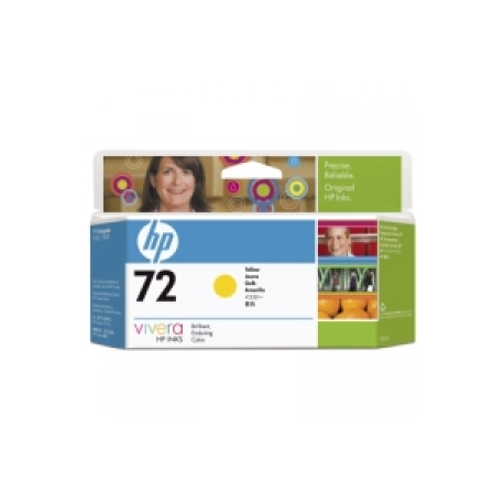 HP 72 - 130 ml - yellow - original - DesignJet - ink cartridge - for DesignJet HD Pro MFP, SD Pro MFP, T1100, T1120, T1200, T1300, T1708, T2300, T790, T795 - 0