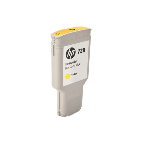HP 728 - 300 ml - yellow - original - DesignJet - ink cartridge - for DesignJet T730, T830 - 2