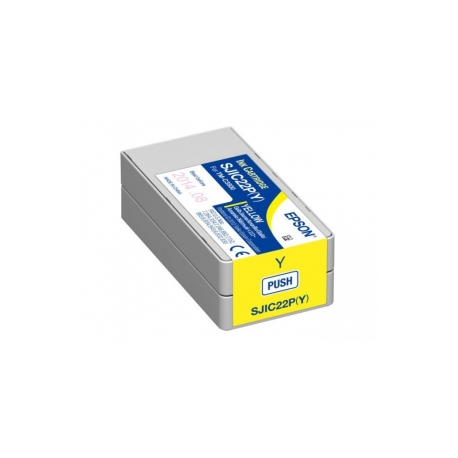 Epson SJIC22P(Y) - Yellow - original - ink cartridge - for TM C3500 - 0