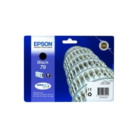 Epson 79 - 14.4 ml - black - original - ink cartridge - for WorkForce Pro WF-4630DWF, WF-4640DTWF, WF-5110DW, WF-5190DW, WF-5620DWF, WF-5690DWF - 1