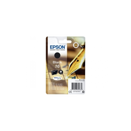 Epson 16 - 5.4 ml - black - original - ink cartridge - for WorkForce WF-2010, 2510, 2520, 2530, 2540, 2630, 2650, 2660, 2750, 2760 - 0