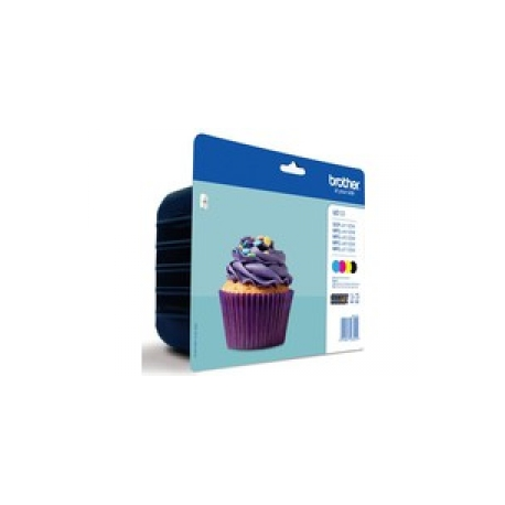 Brother LC123VALBPDR Value Ink Cartridge pack - black, yellow, cyan, magenta