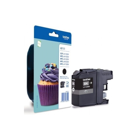 Brother LC123BK - High Yield - black - original - ink cartridge - for Brother DCP-J100, J105, J132, J152, J552, J752, MFC-J245, J470, J650, J6520, J6720, J6920 - 2