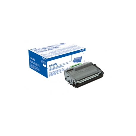 Brother TN3480 - High Yield - black - original - toner cartridge - for Brother HL-L5000, L5050, L5100, L5200, L6450, MFC-L5700, L5750, L6800, L6900, L6950, L6970 - 0