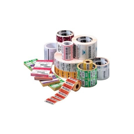 Zebra Z-Select 2000D - Matte - permanent rubber adhesive - coated - perforated - white - 101.6 x 101.6 mm 2400 label(s) (16 roll(s) x 150) paper - 0