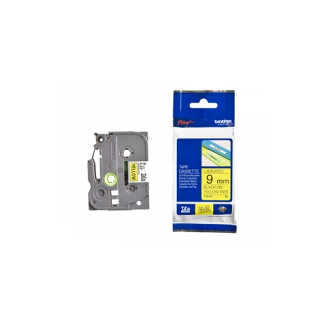 Brother TZe-621 - Black on yellow - Roll (0.9 cm x 8 m) 1 cassette(s) laminated tape - for Brother PT-D210, D600, H110, H200; P-Touch PT-1005, 1880; P-Touch Cube Pro PT-P910 - 2