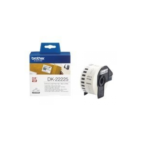 Brother DK-22225 - Paper - black on white - Roll (3.8 cm x 30.5 m) 1 roll(s) continuous labels - for Brother QL-1050, QL-1060, QL-500, QL-550, QL-560, QL-570, QL-580, QL-700 - 3