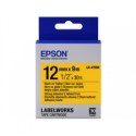 Epson LabelWorks LK-4YBW - Black on yellow - Roll (1.2 cm x 9 m) 1 cassette(s) label tape - for LabelWorks LW-1000, 300, 400, 600, 700, 900, K400, Z5000, Z5010, Z700, Z710, Z900