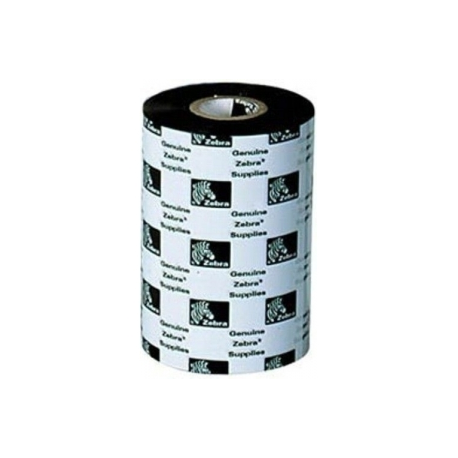 Zebra 2300 Wax - Black - 220 mm x 450 m - print ink ribbon refill (thermal transfer) - for Xi Series 220XiII, 220XiIII, 220XiIIIPlus - 0