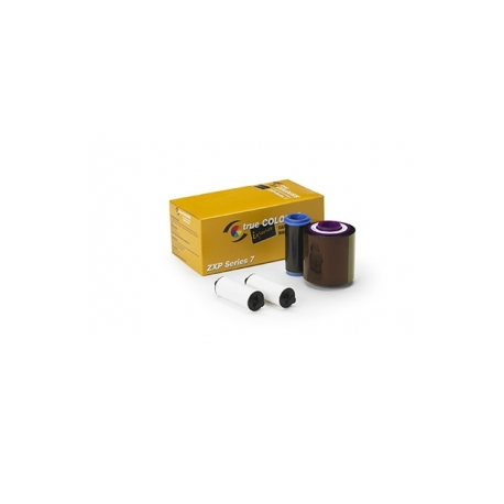 Zebra TrueColours ix Series WrKr - Black / white - print ribbon (colour) - for ZXP Series 7 - 1