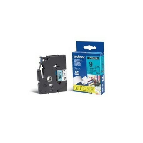 Brother TZ521 9MM BLACK ON BLUE TAPE