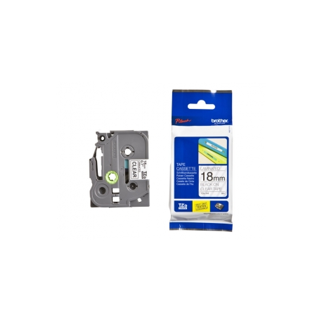 Brother TZe-141 - Standard adhesive - black on clear - Roll (1.8 cm x 8 m) 1 cassette(s) laminated tape - for Brother PT-D600; P-Touch PT-1880, D450, E550, E800, P900, P950; P-Touch Cube Plus PT-P710 - 1