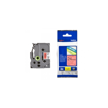 Brother TZe-451 - Standard adhesive - black on red - Roll (2.4 cm x 8 m) 1 cassette(s) laminated tape - for Brother PT-D600; P-Touch PT-3600, D800, E550, E800, P750, P900, P950; P-Touch EDGE PT-P750 - 2