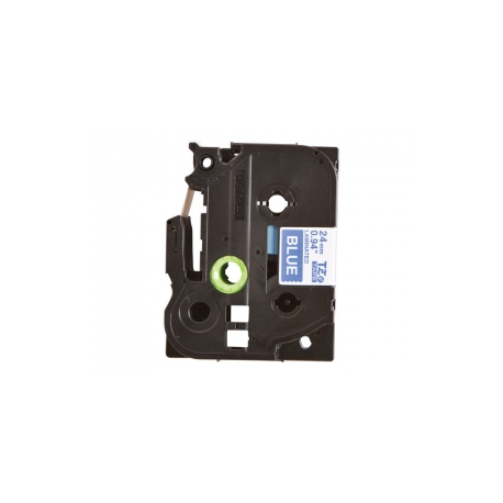 Brother TZe555 - White on blue - Roll (2.4 cm x 8 m) 1 roll(s) laminated tape - for P-Touch PT-3600, D600, D800, E500, E550, H500, P750, P900, P950; P-Touch EDGE PT-P750 - 1