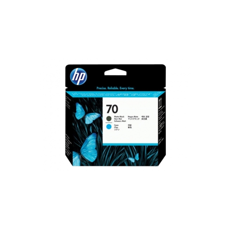 HP 70 - Cyan, matte black - printhead - for DesignJet SD Pro MFP, Z2100, Z3100, Z3200, Z5200, Z5400; Photosmart Pro B8850, Pro B9180 - 1