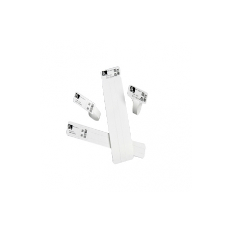 Zebra Z-Band UltraSoft - Polypropylene (PP) - adhesive - white - 25.4 x 279.4 mm 1050 pcs. (6 roll(s) x 175) vinyl wristbands - for Zebra 110, 140, 220, Z4Mplus, Z6MPlus, ZM400, ZM600; Xi Series 140, 170; Z Series ZM600 - 1