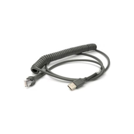 Zebra - USB cable - USB (M) - 2.74 m - coiled - for Zebra DS3578, DS4208, DS6878, DS9208, LI4278 - 0