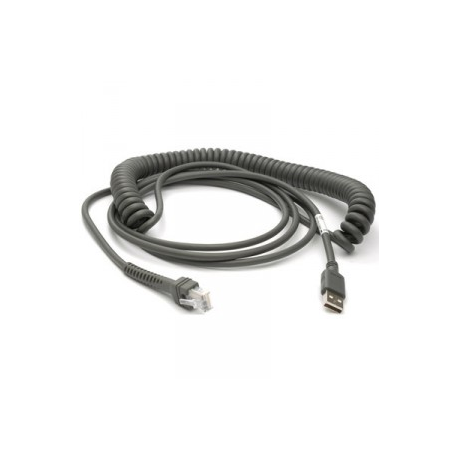 Motorola - USB cable - USB (M) - 4.6 m - coiled - for Zebra DS4208, DS6878, DS9208 - 0
