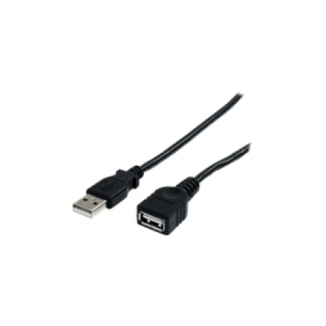 StarTech.com 3 ft Black USB 2.0 Extension Cable A to A - M / F - 3 ft USB A to A Extension Cable - 3ft USB 2.0 Extension cord (USBEXTAA3BK) - USB extension cable - USB (M) to USB (F) - USB 2.0 - 91 cm - black - for P / N: 35FCREADBK3, ICUSB2321F, ICUSB232V2, LTUB1MBK, MSDREADU2OTG, ST4300USB3EU, UUSBOTG - 0