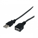 StarTech.com 6 ft Black USB 2.0 Extension Cable A to A - M / F - USB extension cable - USB (M) to USB (F) - USB 2.0 - 6 ft - black - USBEXTAA6BK - USB extension cable - USB (M) to USB (F) - USB 2.0 - 1.8 m - black - for P / N: 35FCREADBK3, ICUSB2321F, ICUSB232V2, LTUB1MBK, MSDREADU2OTG, ST4200MINI2, UUSBOTG