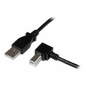 StarTech.com 1m USB 2.0 A to Right Angle B Cable Cord - 1 m USB Printer Cable - Right Angle USB B Cable - 1x USB A (M), 1x USB B (M) (USBAB1MR) - USB cable - USB Type B (M) to USB (M) - USB 2.0 - 1 m - 90° connector - black