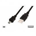 ASSMANN Basic - USB cable - mini-USB Type B (M) to USB (M) - USB 2.0 - 1.8 m - molded - black