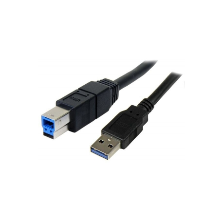 StarTech.com 3m Black SuperSpeed USB 3.0 Cable A to B M / M - USB cable - USB Type B (M) to USB Type A (M) - USB 3.0 - 3 m - molded - black - 3