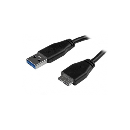 Startech 0.5M SLIM USB 3.0 MICRO B CABL (USB 3.0 A TO MICRO B M/M - THIN)