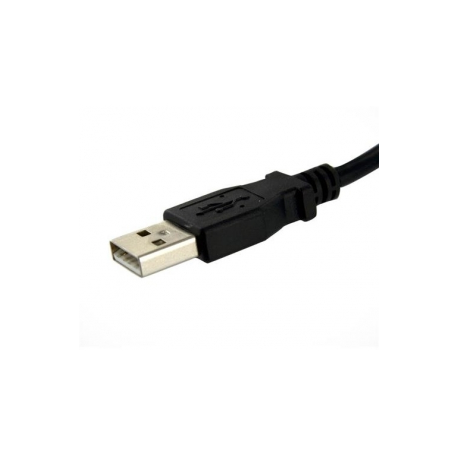 StarTech.com 2 ft Panel Mount USB Cable A to A F / M - Panel Mount USB Extension USB A-Female to A-Male Adapter Cable 2ft - USB-A (F) Port (USBPNLAFAM2) - USB extension cable - USB (F) to USB (M) - 60 cm - molded, thumbscrews - black - for P / N: UUSBOTG - 3