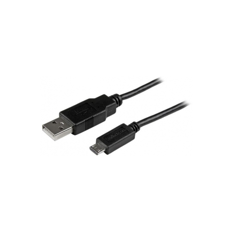 StarTech.com 1m Mobile Charge Sync USB to Slim Micro USB Cable M / M - USB cable - Micro-USB Type B (M) to USB (M) - USB 2.0 - 1 m - black - 3
